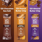 IQBAR Clean Plant Protein Bars - Chocolate Lovers Variety - 36 Count - Keto, Vegan, High Fiber, Gluten and Dairy Free, Low Sugar Snack - Brain and Body Nutrients for Focus, Energy, Meal Replacement