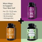 Joy-Filled Mood Support Supplement - 7 Herb Complex + St. Johns Wort (180 Ct) | Rhodiola Rosea, Eleuthero, Ashwagandha | Stress Relief – Helps Calm The Mind & Body | 100% Plant-Based Happy Pills