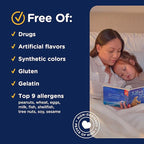 Mommy's Bliss Kids Sleep Gummies with Melatonin, Support Your Natural Sleep Process, Age 3 Years to Adults, Strawberry Flavor, 1G of Sugar, 60 Gummies (Pack of 3)