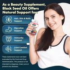 MEENCCD 2 Pack Black Seed Oil Gummies, Nigella Sativa Black Seed Oil Supplement for Antioxidant Support, Vegan, Non-GMO, Suagr-Free, Raspberry Flavor, 120 Count