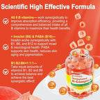 Super Methylated Vitamin B Complex Gummies - All B Vitamins + Omega-3, Magnesium, CoQ10, Ashwagandha,Vitamin C, TMG- For Women Men- Methyl B12 2000 mcg, Methylfolate, B1,B2, B3,B5,B6,B7- Sugar Free