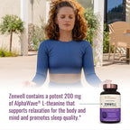 Live Conscious KSM-66 Ashwagandha Supplement w/L Theanine & AlphaWave - ZenWell Everyday Stress Relief, Cognitive, Brain Health - Ashwagandha for Men & Women - 60 Capsules