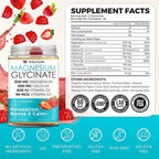 Magnesium Glycinate Gummies with Ashwagandha, L-Theanine - 500mg Magnesium Glycinate, D3, K2, B6, Calcium, Zinc, Potassium Supplement for Muscle, Immune and Bone Support, Chewable Magnesium