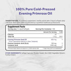 Naturalis Evening Primrose Oil (Cold Pressed) | 100% Natural from New Zealand | Non-GMO, Soy & Gluten Free, Zero Filler | 300 Mini-Softgels
