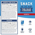 Bumble Bee Snack On The Run Chipotle Tuna Salad with Crackers Kit - Ready to Eat Protein Snack Pack - 8g Protein per Box - Wild Caught MSC Certified Tuna (Pack of 4)