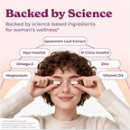 Myo-Inositol & D-Chiro Inositol 2000mg Per Serving for Women - Inositol 40:1 Formula with Spearmint, Vitamin D3, Zinc & Magnesium - Hormone Balance for Women, Ovarian Support - 120 Capsules - 1Pack