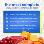 Native Pet Senior Daily Dog Vitamins & Supplements – 12-in-1 Dog Multivitamin Powder for Senior Dogs – Supports Mobility, Cognition, Digestion, Immune Health & More – 30 Scoops