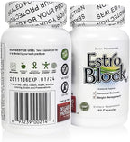 Estroblock - 2-Pack 120 Capsules Total - DIM & Indole 3-Carbinol for Natural Hormonal Hormone Balance, Acne - Anti Toxic Estrogen Aromatase Inhibitor Blocker. Vegan,Soy-Free, Dairy-Free, Non-GMO (2)