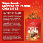 Navitas Organics Strawberry Peanut Chia Superfood+ BITES – Power Snacks – All Natural Plant Based – Clean Energy & Nutrition – USDA Organic, Non GMO, Gluten Free, Kosher, Vegan (8oz. Bag 11 Servings)