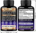 Natural Saffron Supplements - Pure Saffron Extract 88.5 mg - Made in USA - Mood | Focus | Vision | Energy Support - Eye Health for Women & Men - NonGMO Vegan Pills - 90 Powder Capsules, 3 Month Supply