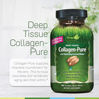 Irwin Naturals Deep Tissue Collagen-Pure - 80 Liquid Softgels - Intense Nourishment for The Skin - 2,000 mg of Hydrolyzed Collagen - 16 Total Servings