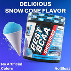 BPI Sports Best BCAA Shredded - Caffeine Free Thermogenic Recovery Drink, Lean Muscle Building BCAA Powder For Women and Men, Preworkout BCAAs Amino Acids Drink- Snow Cone - 25 Servings