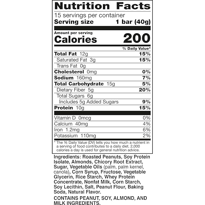 Nature Valley Protein Chewy Snack Bars, Salted Caramel Nut, 15 Bars, 21.3 oz