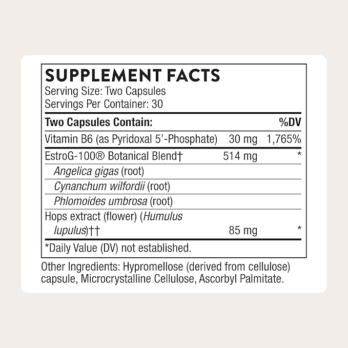 THORNE - Perimenopause Complete - Supports Mood Balance & Restful Sleep - Relief from Hot Flashes, Night Sweats & Vaginal Dryness* - Contains Herbal Ingredients - NSF Certified for Sport - 60 Capsules
