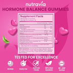 Hormone Balance For Women Gummies + PMS Relief Supplement - Supports Mood Swings, Clear Skin, Reduced Cramps and Bloating - Hormonal PMS Gummies PCOS Vitamin with Cranberry, Dong Quai (60 Gummies)
