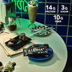 ALOHA Organic Plant Based Protein Bars - Cookies and Creme - 12 Bars, Vegan, Low Sugar, Gluten-Free, Paleo, Low Carb, Non-GMO, No Stevia, No Erythritol