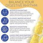 Bloating Relief for Women, Debloating for Women | Supports Period Bloat, Digestion & Water Weight Balance | Helps Before & During Your Cycle | 60 Vegan Gummies | Daily Digestive Support Supplement