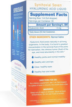 Hyalogic Synthovial Seven Hyaluronic Acid Liquid & Resveratrol Capsules - HA Joint Support - Vegan - 1 oz