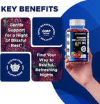 Vitamatic Sugar Free Melatonin 60 mg - 60 Vegetarian Gummies - Non-Habit Forming Supplement- 2 Pack