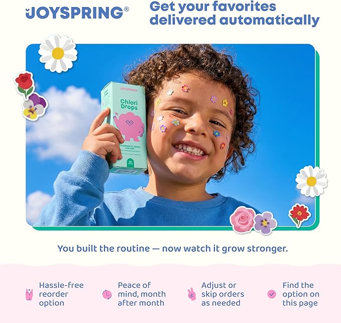 JoySpring ParaPatrol Kids’ Herbal Blend – Alcohol-Free Liquid Supplement with Black Walnut and Wormwood Extract | Supports Digestive Health | Natural Raspberry Flavor – 30 Servings
