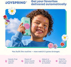JoySpring Genius Kids Focus Gummies – Natural Herbal Brain Supplement for Kids | Vegan, Gluten-Free, Sugar-Free with Bacopa, Gotu Kola, Rhodiola – 60 Count