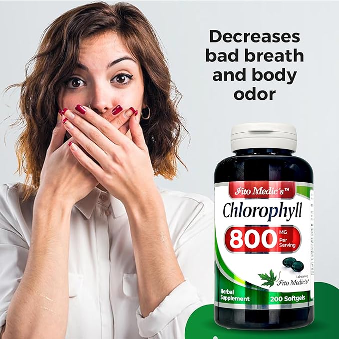 FITO MEDIC'S Lab Chlorophyll Supplement, 200 Softgels, Chlorophyll Capsules