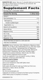 Caltrate Chewables 600 +D3 Plus Minerals Calcium and Vitamin D, Sugar Free, Cherry, Orange and Fruit Punch, 60 Count