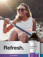 Horbäach Liquid Hyaluronic Acid Supplement | 100 mg | 16 oz | Mixed Berry Flavor | Non-GMO and Gluten Free Formula