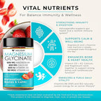 Magnesium Glycinate Gummies with Ashwagandha, L-Theanine - 500mg Magnesium Glycinate, D3, K2, B6, Calcium, Zinc, Potassium Supplement for Muscle, Immune and Bone Support, Chewable Magnesium