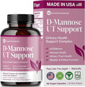 Pure D Mannose Capsules 1000mg Per Serve - Fast Acting UTI Support - Urinary Tract Cleanse & Bladder Health - Cranberry, D-Mannose, Dandelion, Hibiscus Flower - 60 Veggie Caps