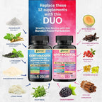 Cortisol & Myo-Inositol Supplement Bundle, Soothe & Smooth Bundle, Cortisol Balance, GABA, Magnesium, Ashwagandha, L-Theanine, D-Chiro Inositol, Folate, Berberine, Chasteberry, Zinc (2 Pack)