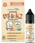 Legendairy Milk Vitamin D Drops for Infants, Organic Baby Vitamin D3 K2 Liquid 400 IU, Vegan for Newborns Toddlers & Kids, Childrens Supplement for Strong Bones & Teeth, Sugar Free, 90 Servings