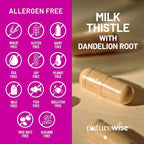 NatureWise Milk Thistle with Dandelion Root - Silymarin - Antioxidant Liver & Kidney Health Support Supplement - Vegan, Non-GMO, Gluten Free - 60 Count[60-Day Supply]