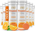 SIGNIFY NATURE Vitamin C 1000mg Effervescent Tablets - Potent Immune Support VIT C with Zinc Supplement - Sugar-Free & Vegan Formula | Dissolvable Vitamin C Tablets - Water Soluble Fizzy Elixir - 80CT