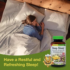 Herbs Etc. Deep Sleep Softgels - Herbal Sleep Support Supplement - Rest & Calming Support with Passionflower, Chamomile & Lemon Balm - 120 Softgels (120 Servings)
