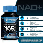 WELLNESS LABSRX Liposomal NAD Supplement, 1500mg - USA Made, NAD Resveratrol Supplement for Women and Men, NAD+ Support Cellular Health, Energy & Anti Aging - 2 Pack