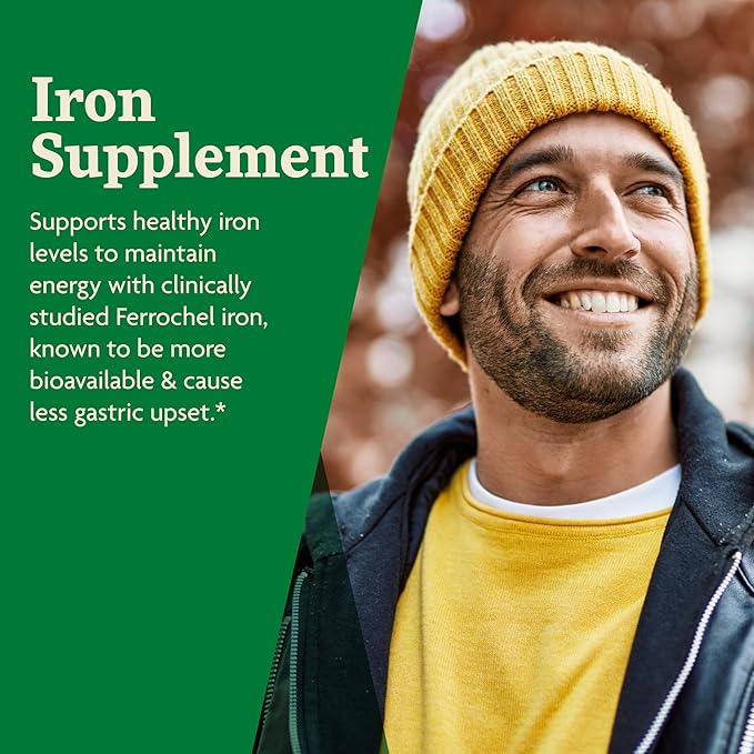 Floradix Iron + Herbs - Iron Supplement for Healthy Energy Support* - Supports Red Blood Cell Formation - Vegan, Non-GMO, Gluten-Free, Soy-Free - 120 Liquid Phyto-Caps