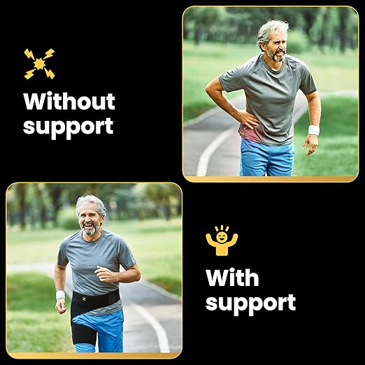 CopperJoint Hip Brace for Women & Men, Adjustable Hip and Thigh Compression Wrap, Left or Right Wear, Groin, Hamstring and Upper Thigh Support, One Size