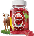 Well&Whole Grass Fed Beef Liver Gummies, Dessicated Beef Liver Supplement for Energy, Immunity, and Full Wellness - Non GMO, Gluten Free, for Adults and Kids, 60 Counts