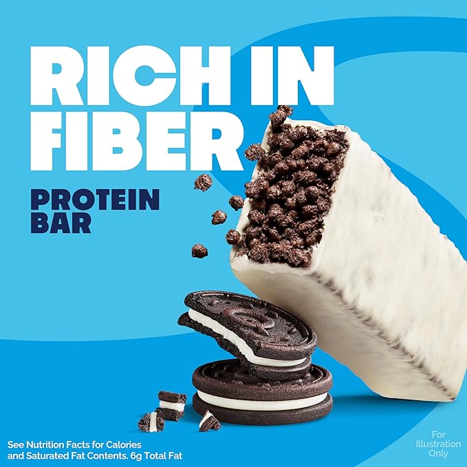 Quest Nutrition Crispy Cookies & Cream Hero Protein Bar, 18g Protein, 1g Sugar, 3g Net Carb, Gluten Free, Protein Snack, Keto Friendly, 4 Count