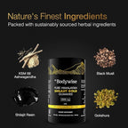 Be Bodywise Pure Himalayan Shilajit Gummies Gold I No Added Sugar I Ashwagandha, Gokshura| Fulvic Acid & 85+ Trace Minerals I for Men, Women I Non-GMO I 100% Natural & Organic I 120 Gummy I Pouch