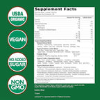 Country Farms Super Greens Natural Flavor, 50 Organic Super Foods, USDA Organic Drink Mix (Wheat Grass, Spirulina, Chlorella) Mushrooms & Probiotics, Fiber, Gut Health, Natural Energy, 30 Servings
