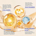 Collagen Skin Care Set - 7PCS Moisturizing Skin Care Set Reduce Wrinkles & Fine Lines, Long-Lasting Oil Control, Firm Skin - With Cleanser, Toner, Serum, Eye Cream, Face Cream & Facial Masks