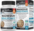 Magnesium Bisglycinate Chelated Supplement - High Absorption Magnesium Glycinate Supplement for Women and Men - Sleep, Muscle, Bone & Joint Support - Non-GMO, Non-Laxative Chelate - 180 Capsules