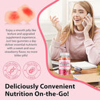 Sugar-Free Women's Multivitamin Gummies – with Inositol, Iron, Biotin, Vitamin D3 & K2 – Supports Energy, Immunity, Hair, Skin & Nails – Vegan, Non-GMO, Gluten-Free – 60 Count 30 Day Supply