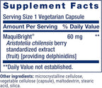 Life Extension Tear Support with MaquiBright®, 60 mg, Maqui Berry Extract for Dry Eyes, Supports Eye Health, Encourages Tear Production, Gluten-Free, Non-GMO, 1 Daily, Vegetarian, 30 Capsules
