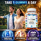 VAITE DHEA 50mg Gummies for Men and Women – Hormone Balance, Energy & Mood Support – Immune System Booster – Vegan, Gluten-Free, Non-GMO – Perimenopause & Menopause Supplement 60 Chews