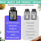 Adndale Sea Moss Capsules - Sea Moss Blend with Ashwagandha, Turmeric & Black Seed Oil - 90 Count