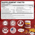 Red Yeast Rice Gummies 2400MG with CoQ10, Suagr Free Balanced Chṏlesterṏl Supplements Plus Citrus Bergamot, Plant Sterols & Stanols Supports Vḁsculḁr Health, Energy, Immunity for Age 50+,Vegan,60 Cts