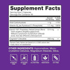 Qunol Menopause Relief + B6 Hormone & Estrogen Free Supplement, Menopause Support for Brain Fog, Hot Flashes, Night Sweats, Mood Swings, 60 Capsules